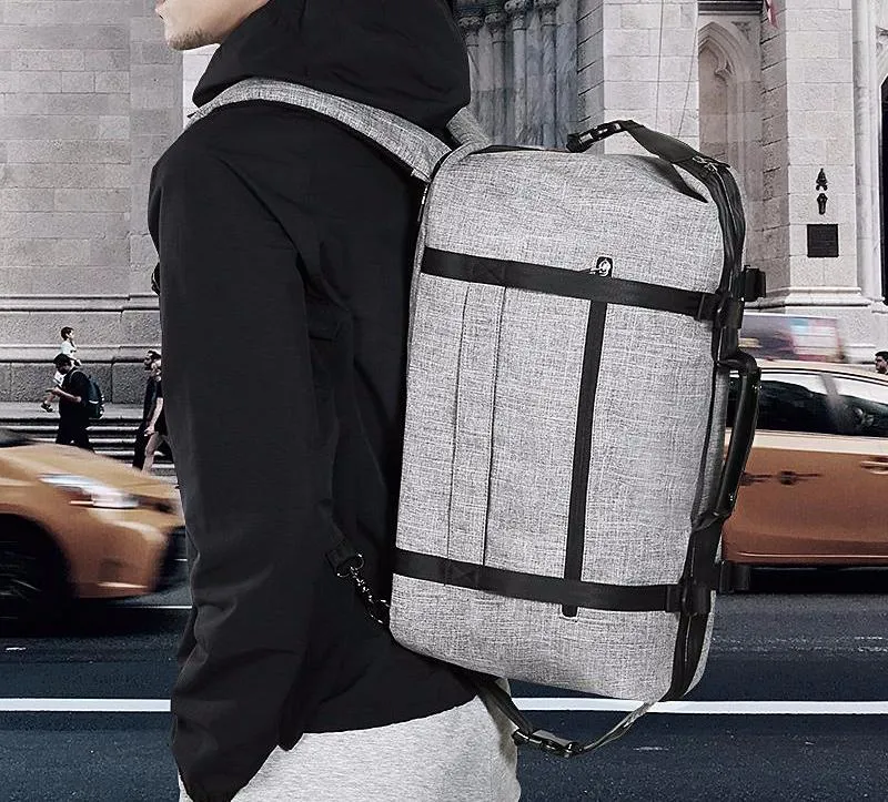 High Capacity Fashion  Men's Travel Bag - Black,Grey