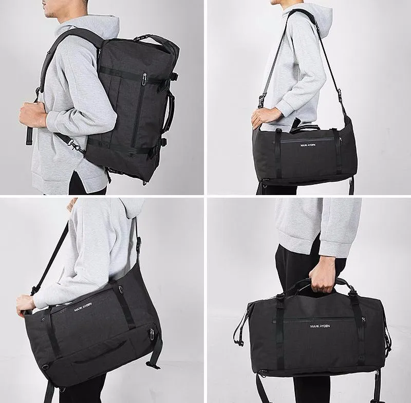 High Capacity Fashion  Men's Travel Bag - Black,Grey