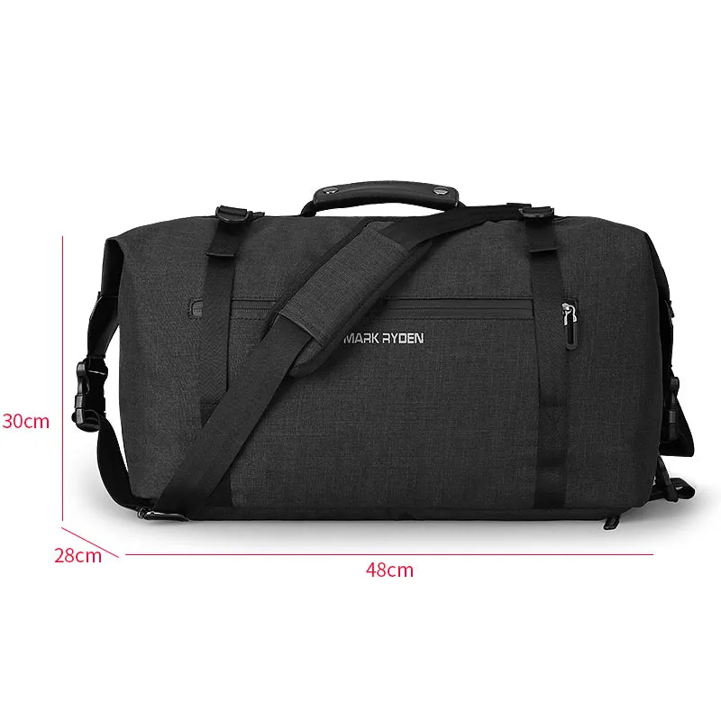 High Capacity Fashion  Men's Travel Bag - Black,Grey