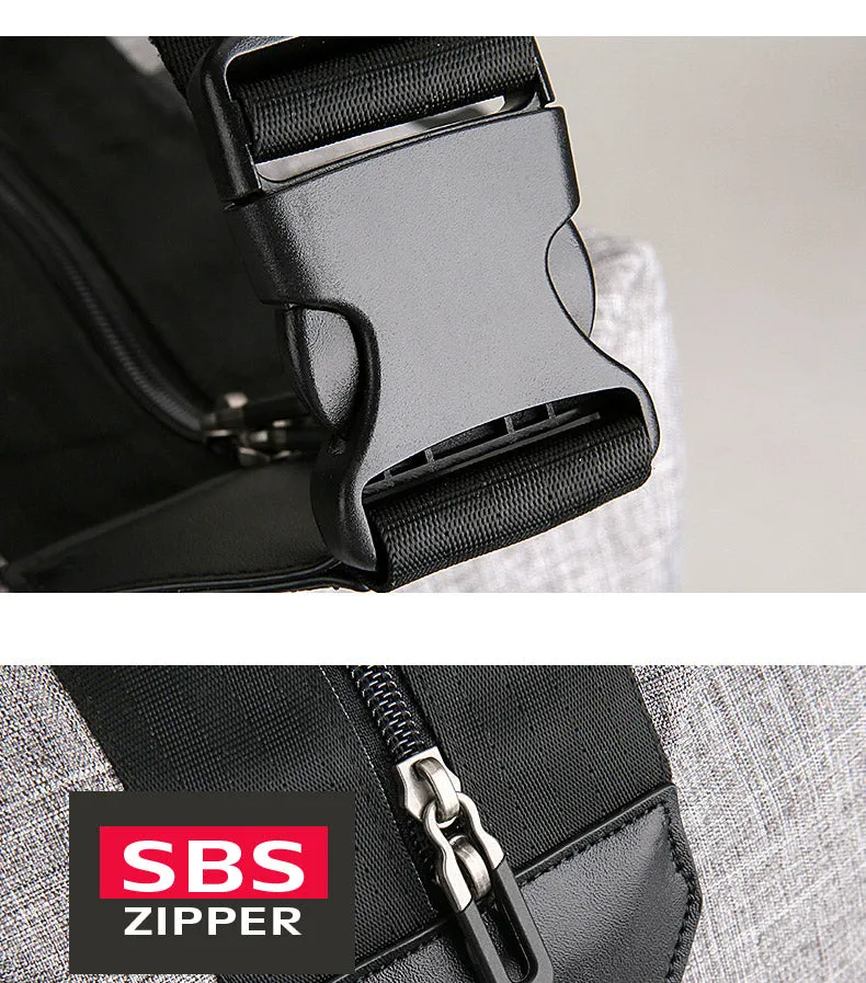 High Capacity Fashion  Men's Travel Bag - Black,Grey