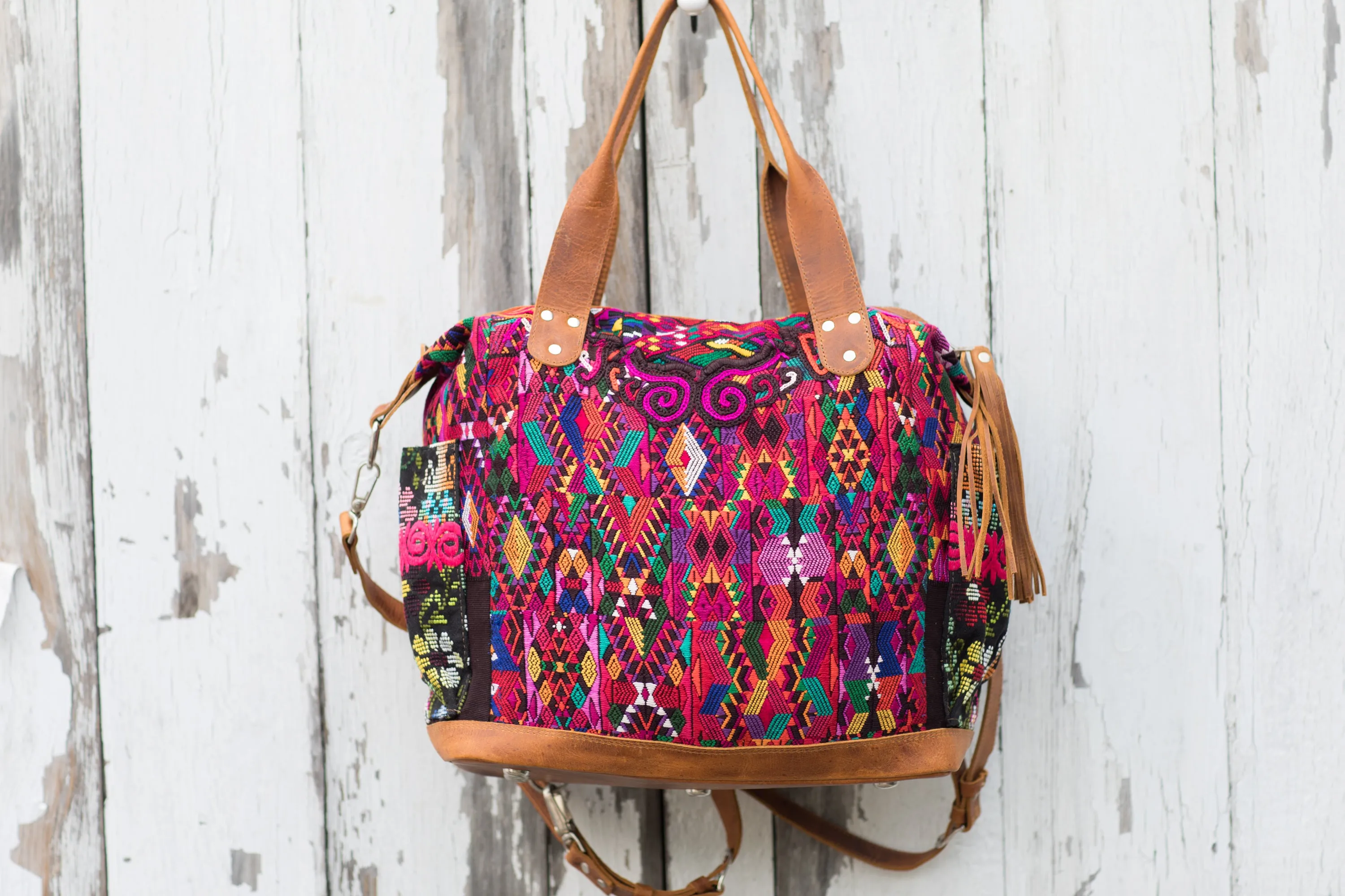 Huipil CDB back pack deluxe MEDIUM salsa