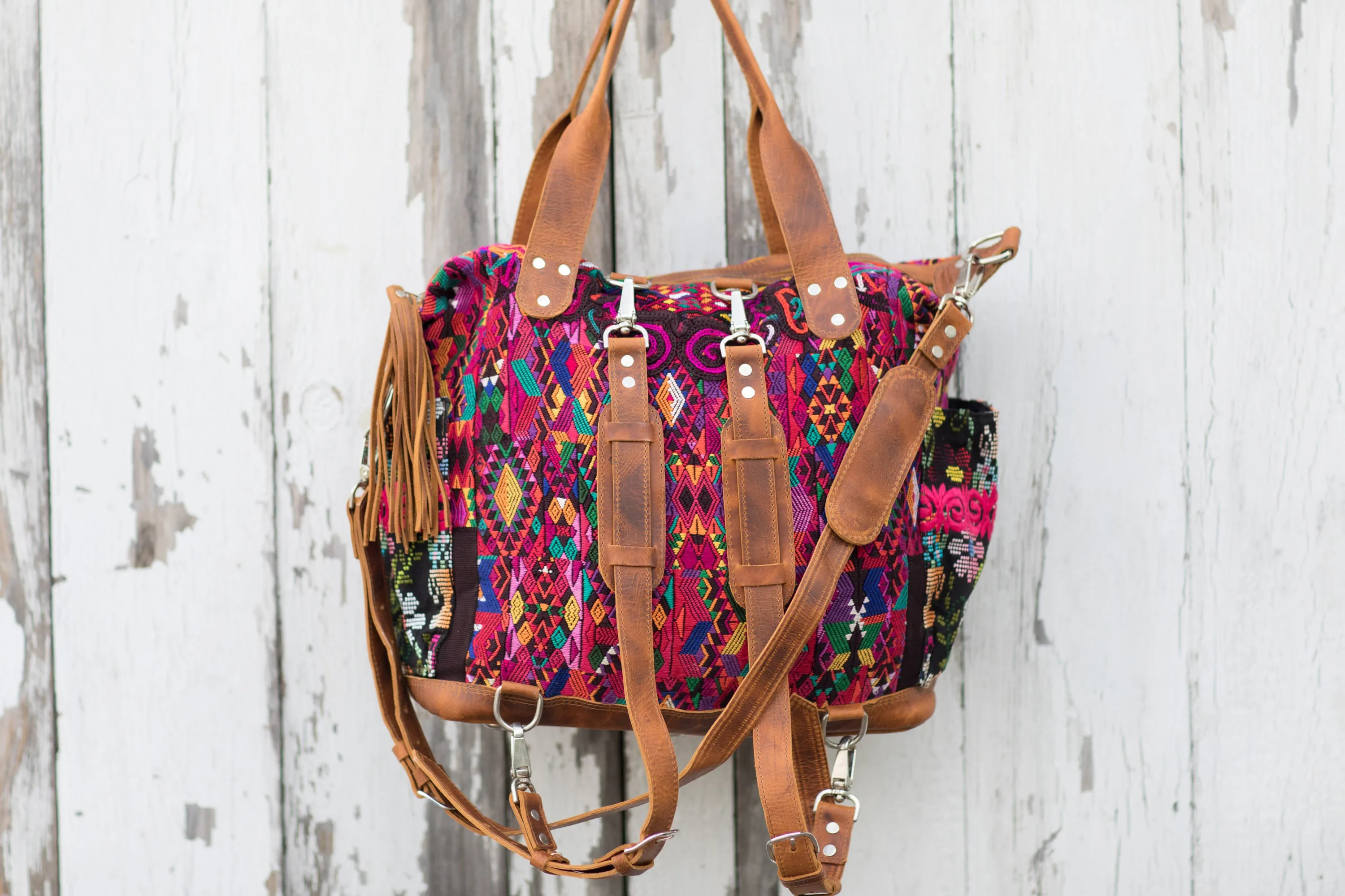 Huipil CDB back pack deluxe MEDIUM salsa