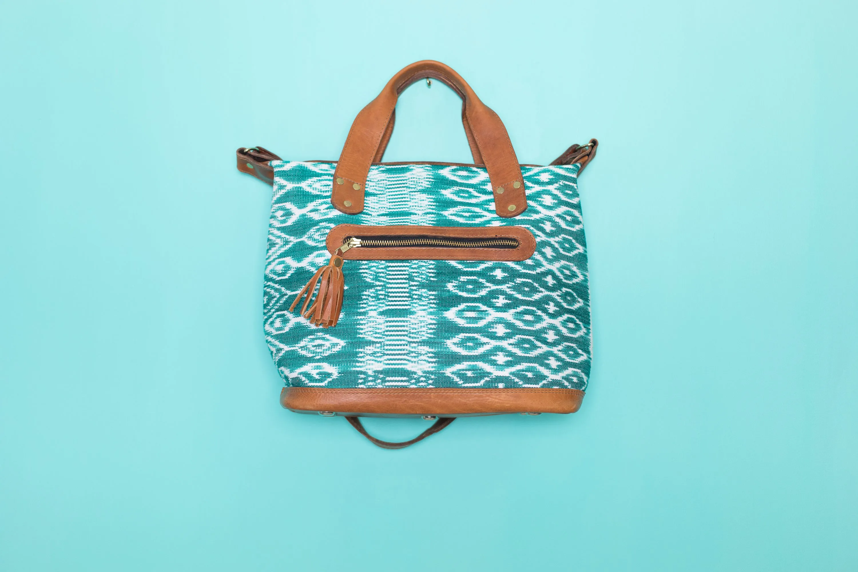 Huipil Ikat Day Bag Tote Purse Diaper Bag Cross Body (medium) #031