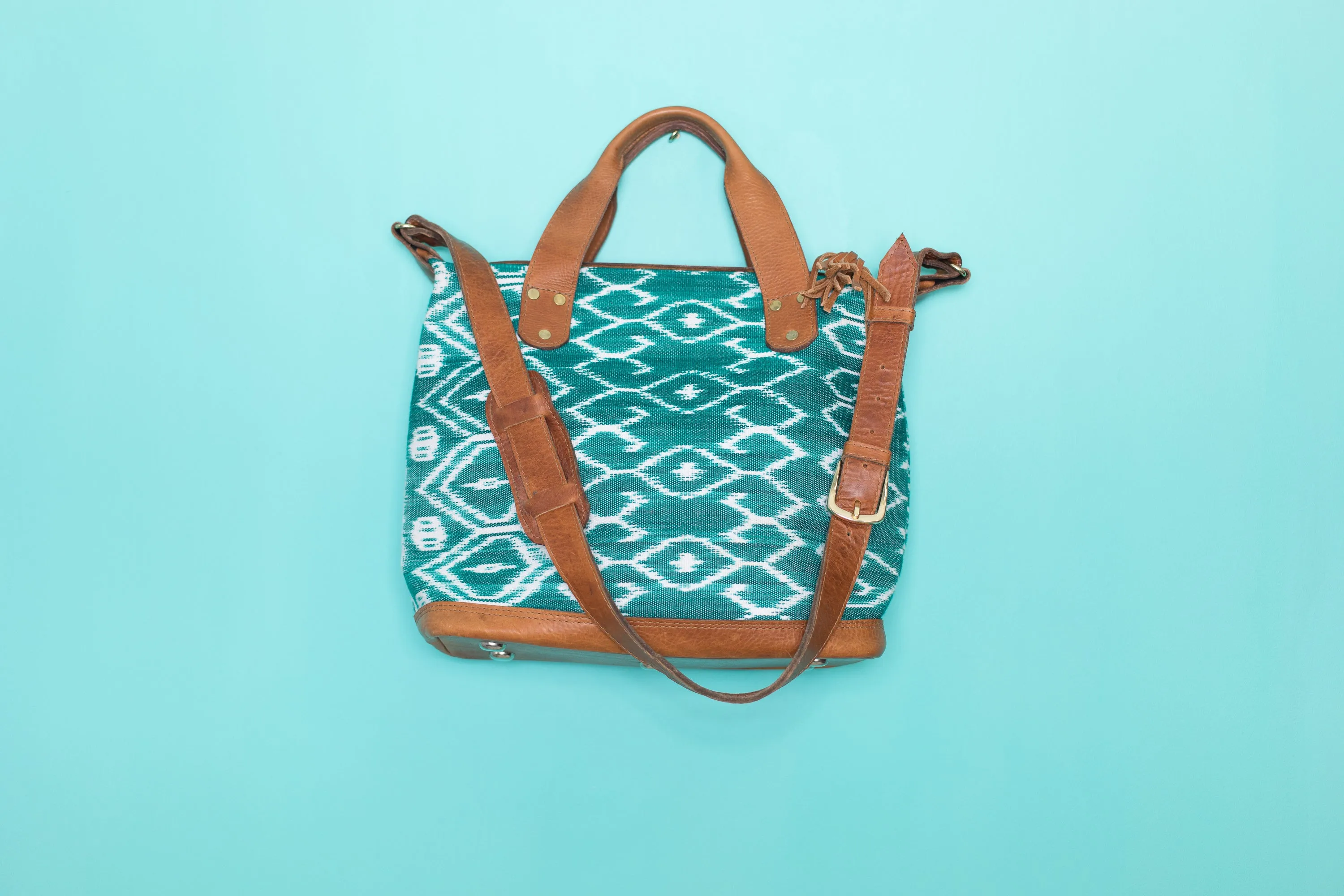 Huipil Ikat Day Bag Tote Purse Diaper Bag Cross Body (medium) #031