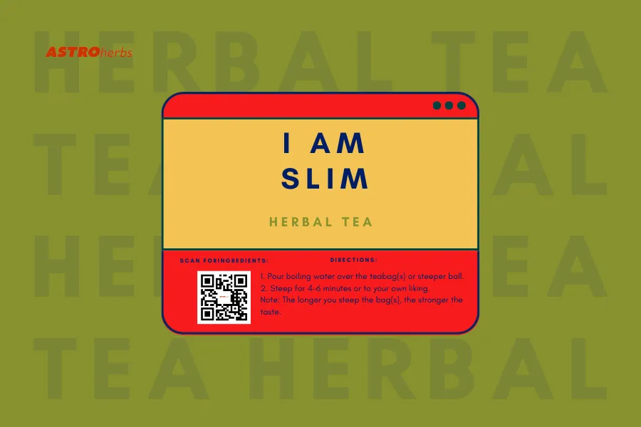 I Am Slim: Detox & Weight Loss Tea (12 Tea Bags)