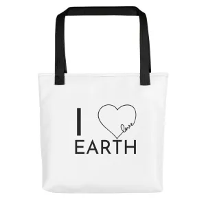 I Love Earth Tote Bag