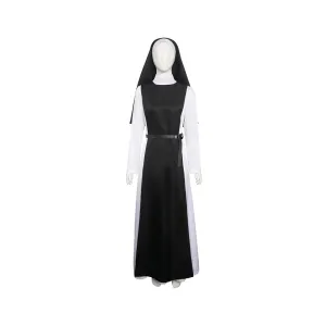 Immaculate 2024 Cecilia Horror Movies Character Nun's Habit Cosplay Costume Outfits Halloween Carnival Suit