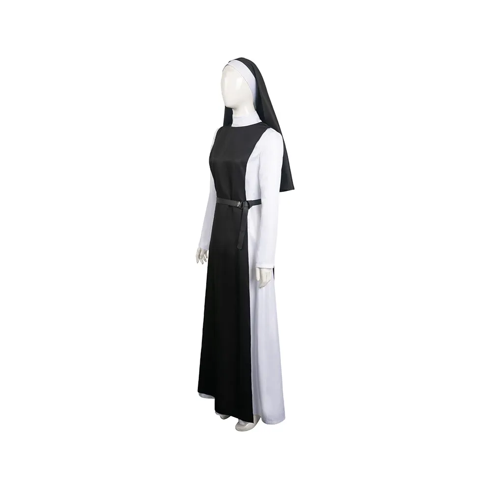 Immaculate 2024 Cecilia Horror Movies Character Nun's Habit Cosplay Costume Outfits Halloween Carnival Suit