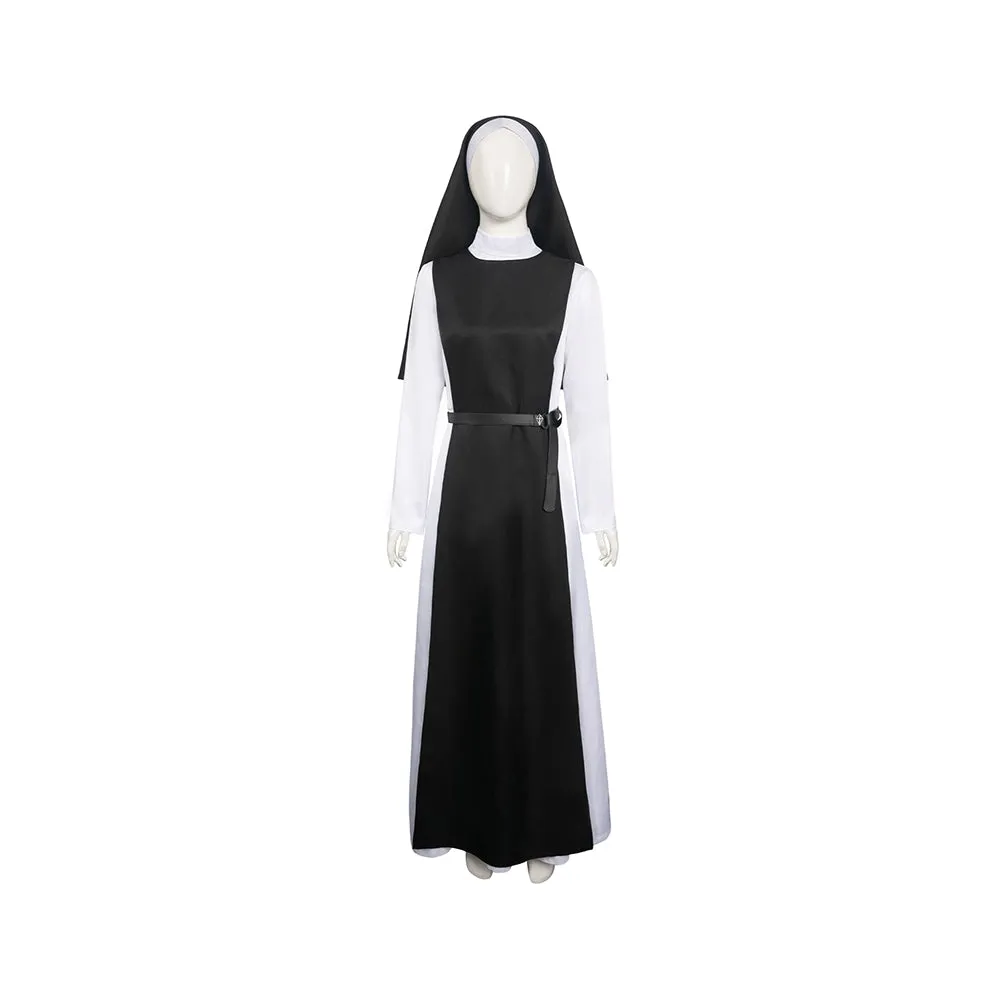 Immaculate 2024 Cecilia Horror Movies Character Nun's Habit Cosplay Costume Outfits Halloween Carnival Suit