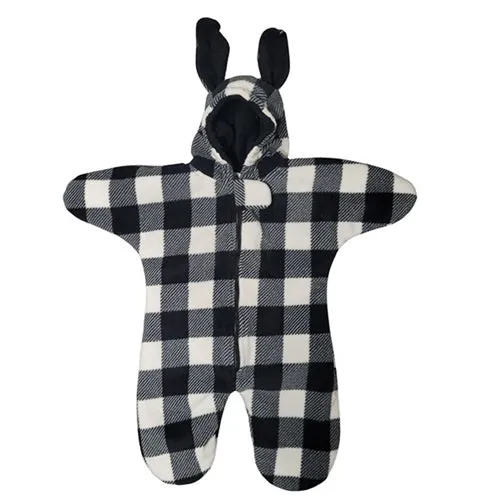 INFANT BUNTING BAG BUNNY BUFFALO CHECK WHITE