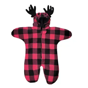 INFANT BUNTING BAG MOOSE BUFFALO CHECK FUCHSIA