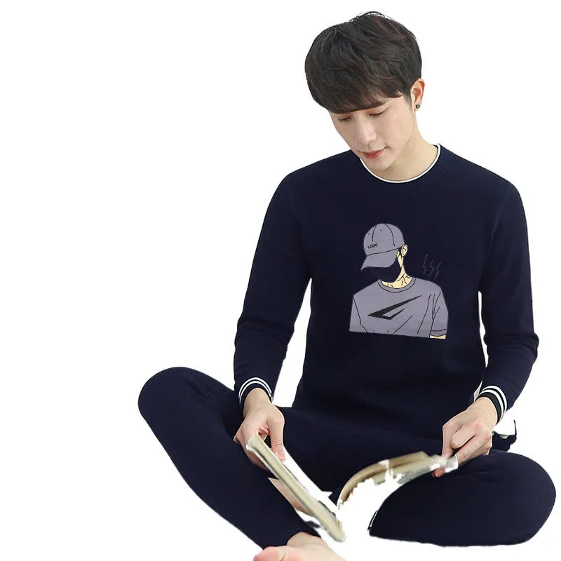 INSTOCK-Plush and thickened youth men's thermal