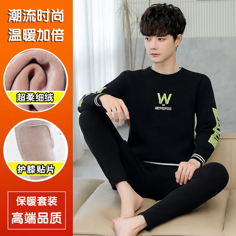 INSTOCK-Plush and thickened youth men's thermal