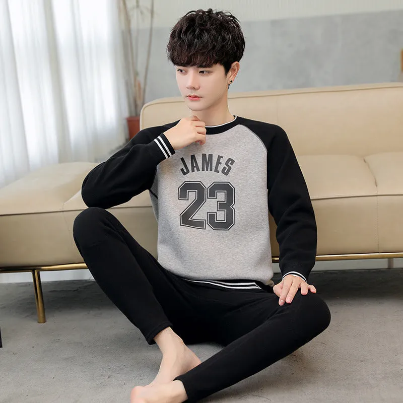 INSTOCK-Plush and thickened youth men's thermal
