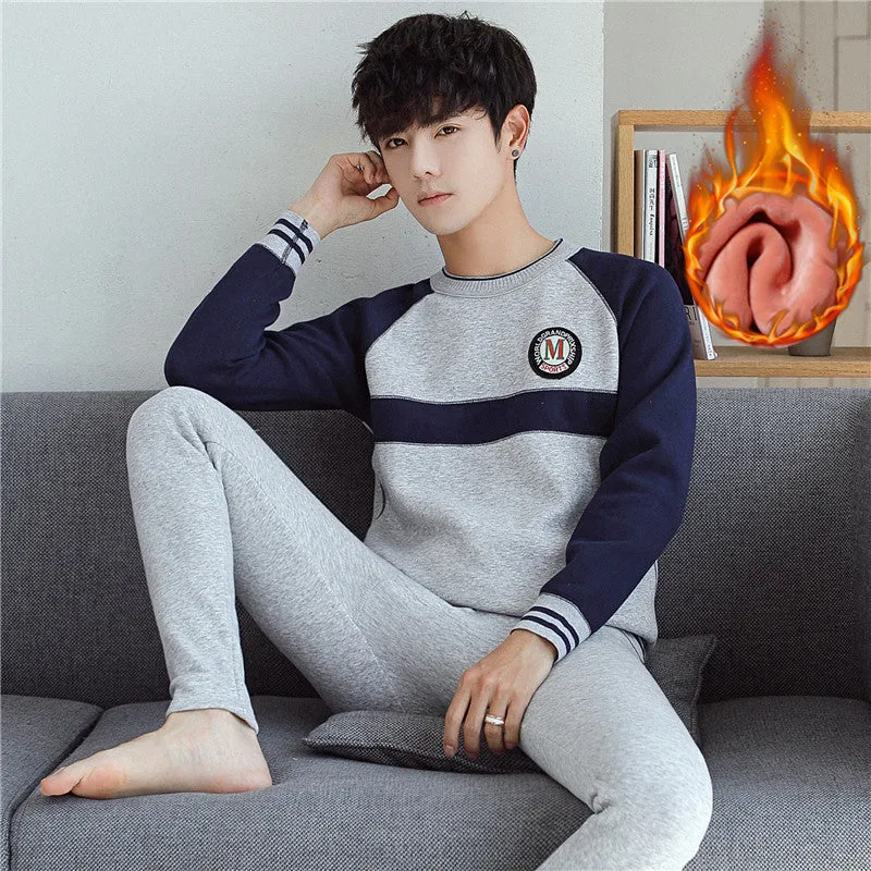 INSTOCK-Plush and thickened youth men's thermal