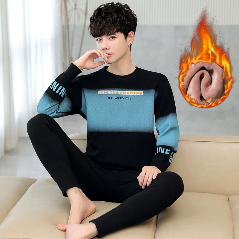 INSTOCK-Plush and thickened youth men's thermal