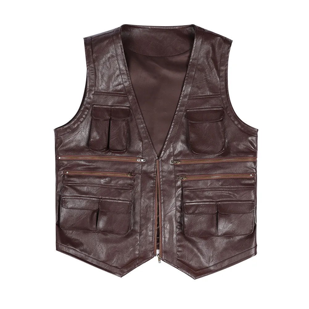 Jurassic World: Dominion  Owen Grady Cosplay Costume Vest Only Halloween Carnival Suit