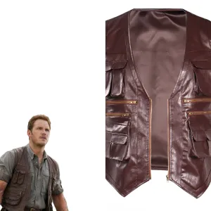 Jurassic World: Dominion  Owen Grady Cosplay Costume Vest Only Halloween Carnival Suit