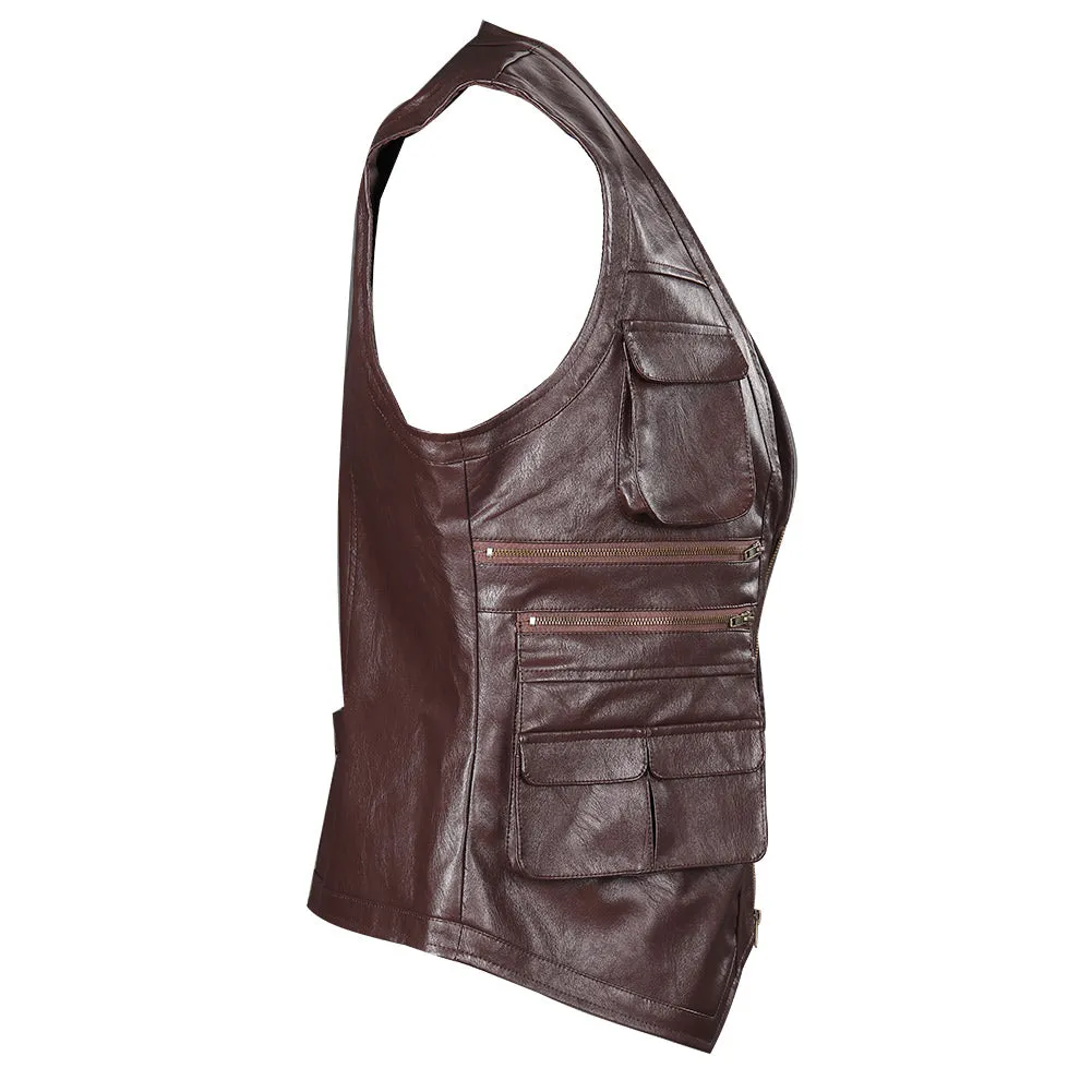 Jurassic World: Dominion  Owen Grady Cosplay Costume Vest Only Halloween Carnival Suit
