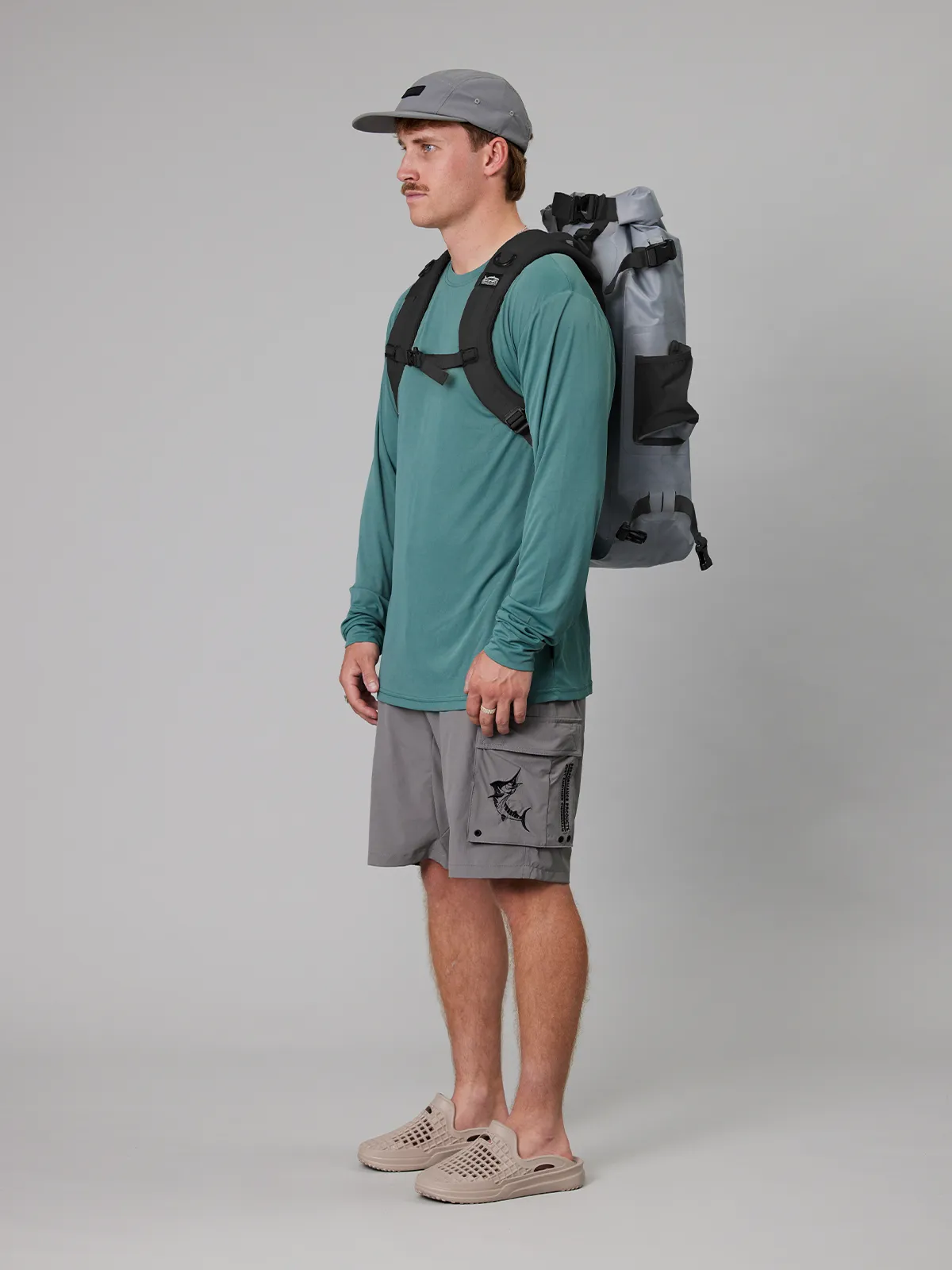 JUST ANOTHER FISHERMAN ANGLER TECH BACK PACK - GREY
