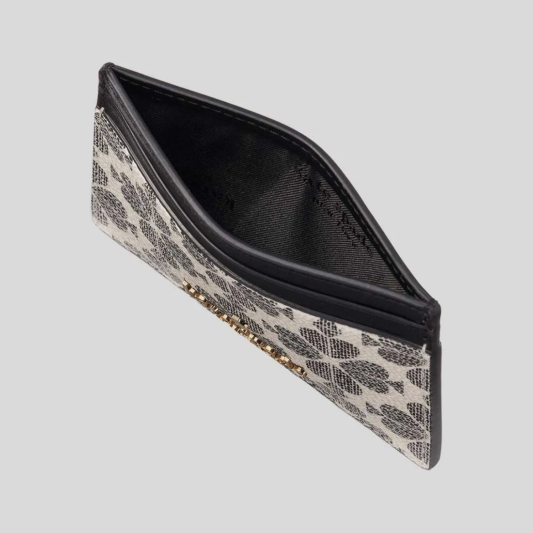 KATE SPADE Signature Spade Flower Small Slim Card Holder Black Multi RB-KI371