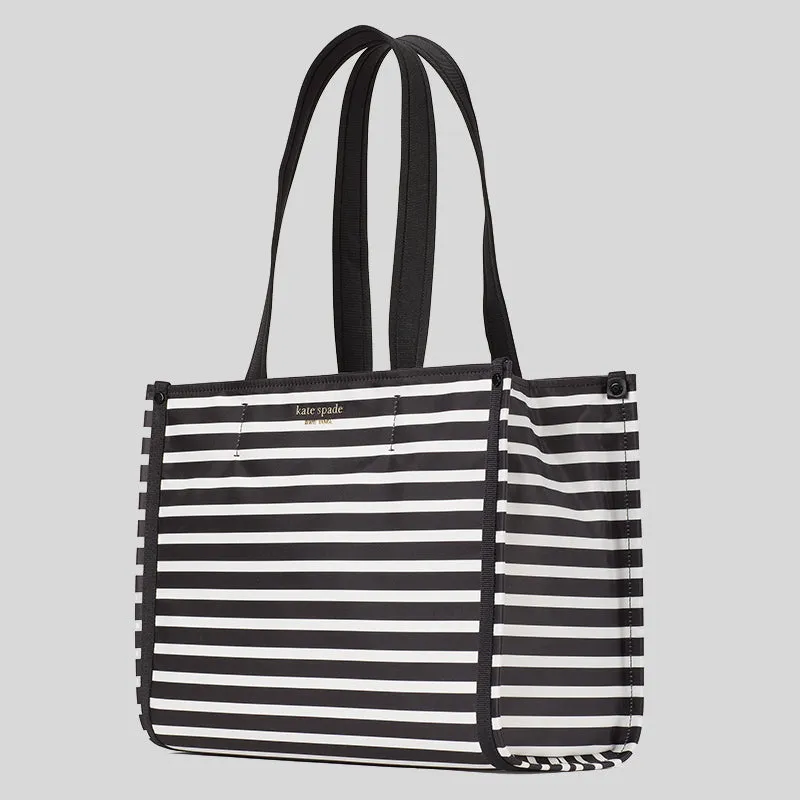 KATE SPADE The Little Better Sam Stripe Medium Tote Bag