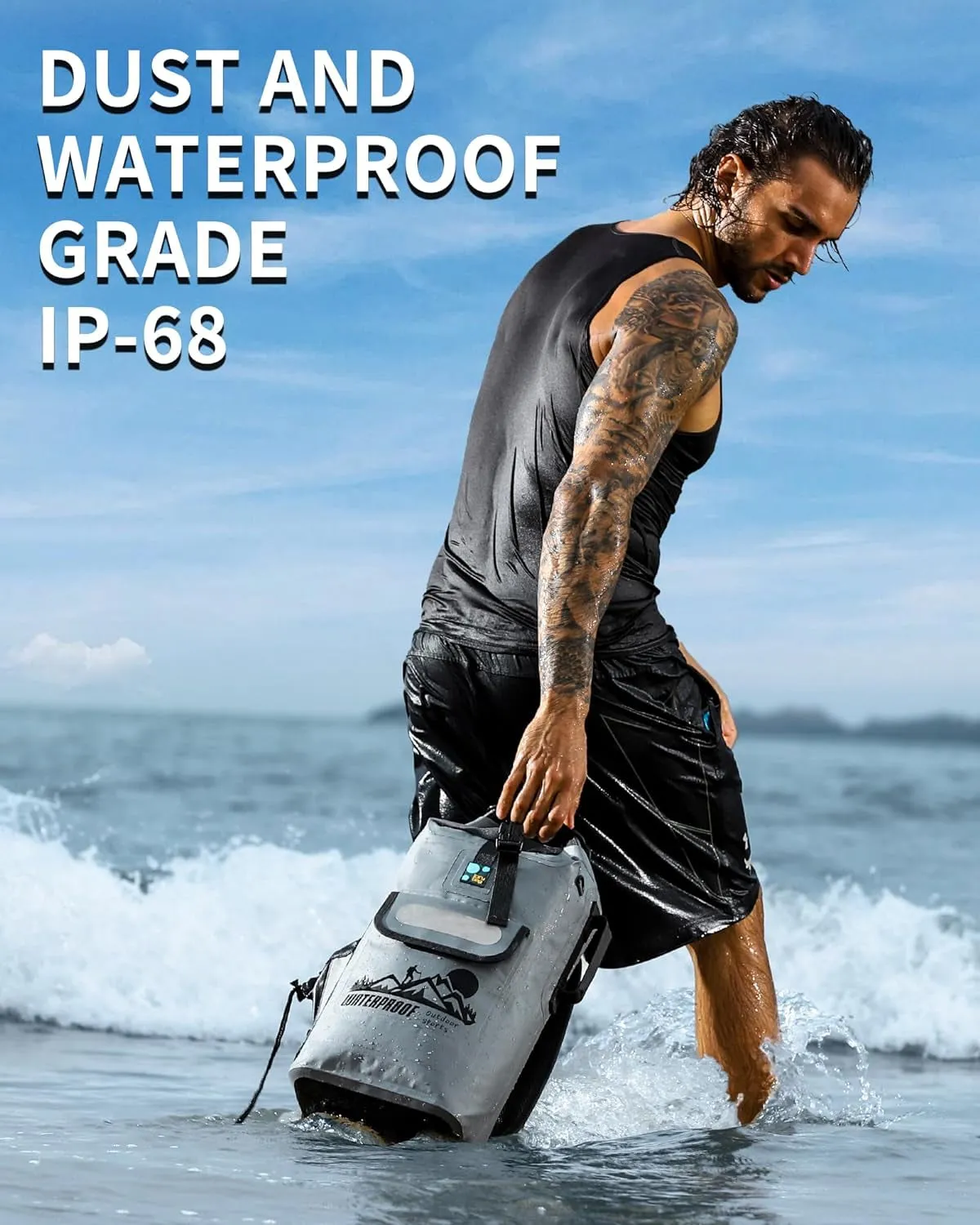 Kayak Dry Bag Backpack, Waterproof Backpack for Men, 20L/30L/40L