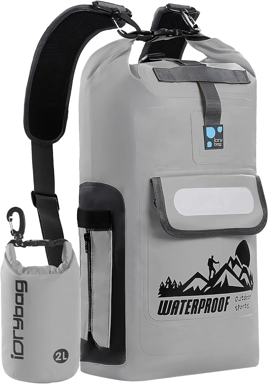 Kayak Dry Bag Backpack, Waterproof Backpack for Men, 20L/30L/40L
