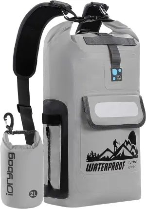 Kayak Dry Bag Backpack, Waterproof Backpack for Men, 20L/30L/40L