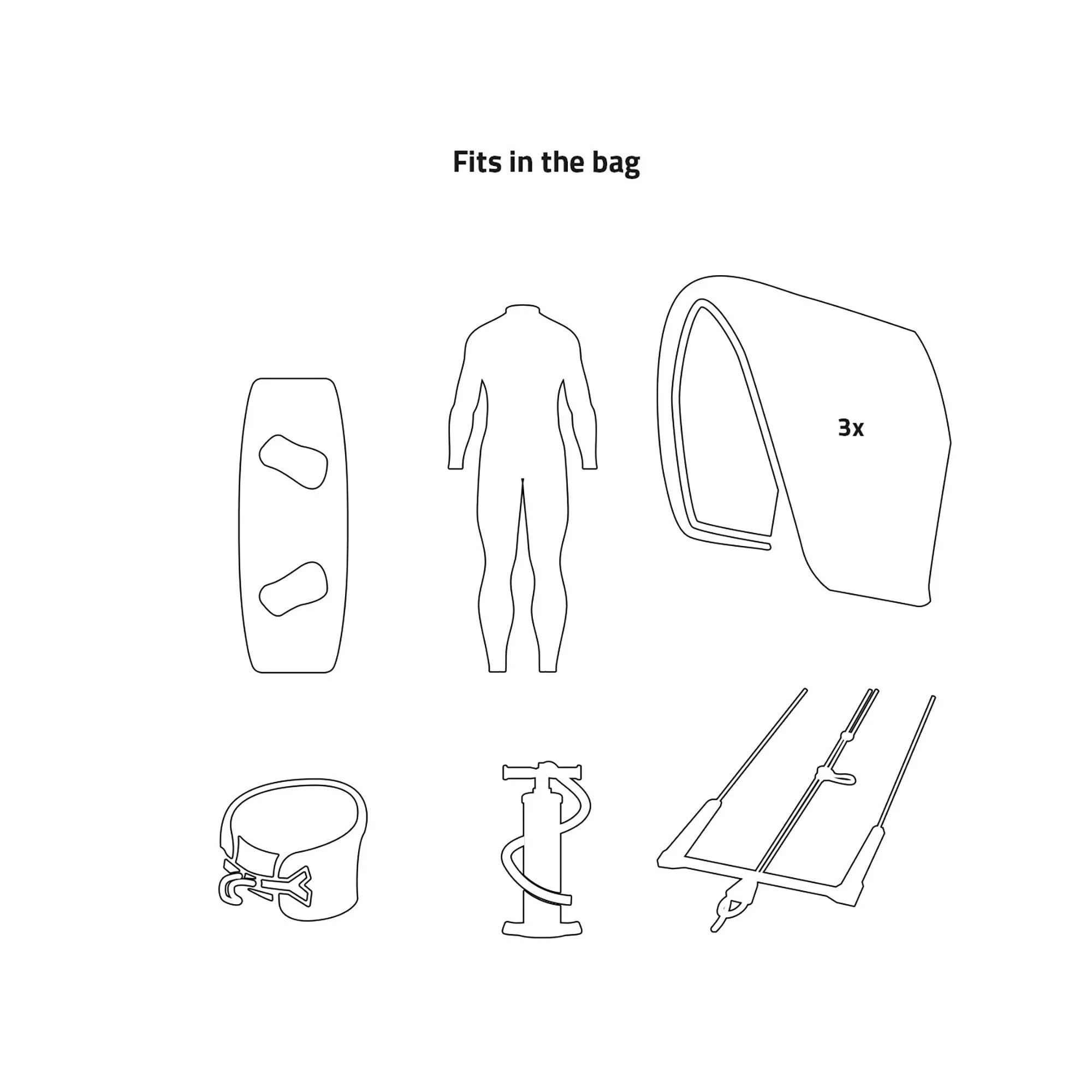 Kitesurf Boardbag Multitravel Combo With Wheelbase