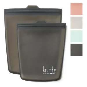 Krumbs Kitchen Silicone Storage Bags 2pack