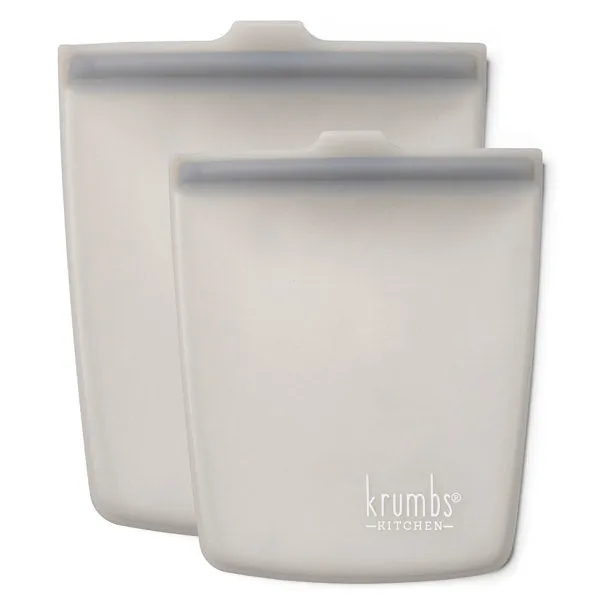 Krumbs Kitchen Silicone Storage Bags 2pack