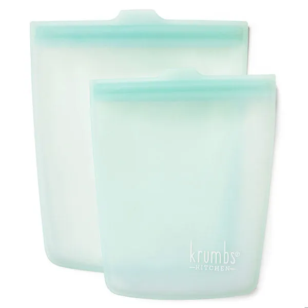 Krumbs Kitchen Silicone Storage Bags 2pack
