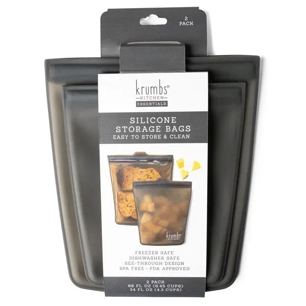 Krumbs Kitchen Silicone Storage Bags 2pack