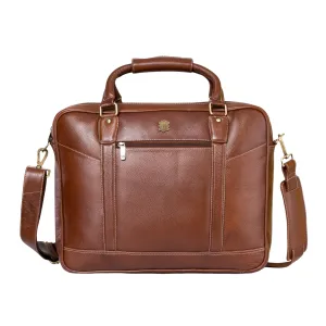 Kuger-Brent Spectre Brown Genuine Leather Unisex Messenger Bag
