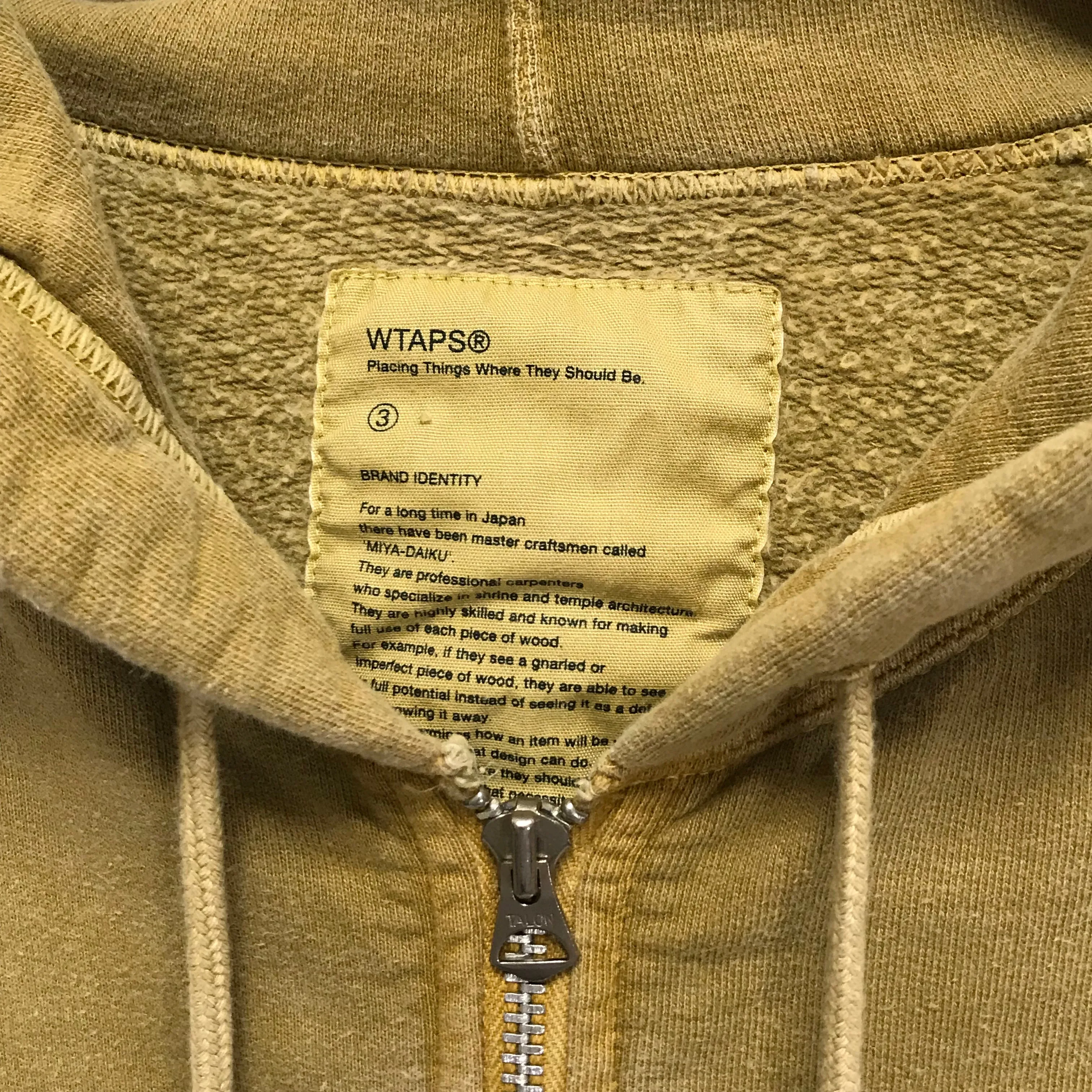 [L] WTAPS HELLWEEK OVERDYE HOODIE MUSTARD