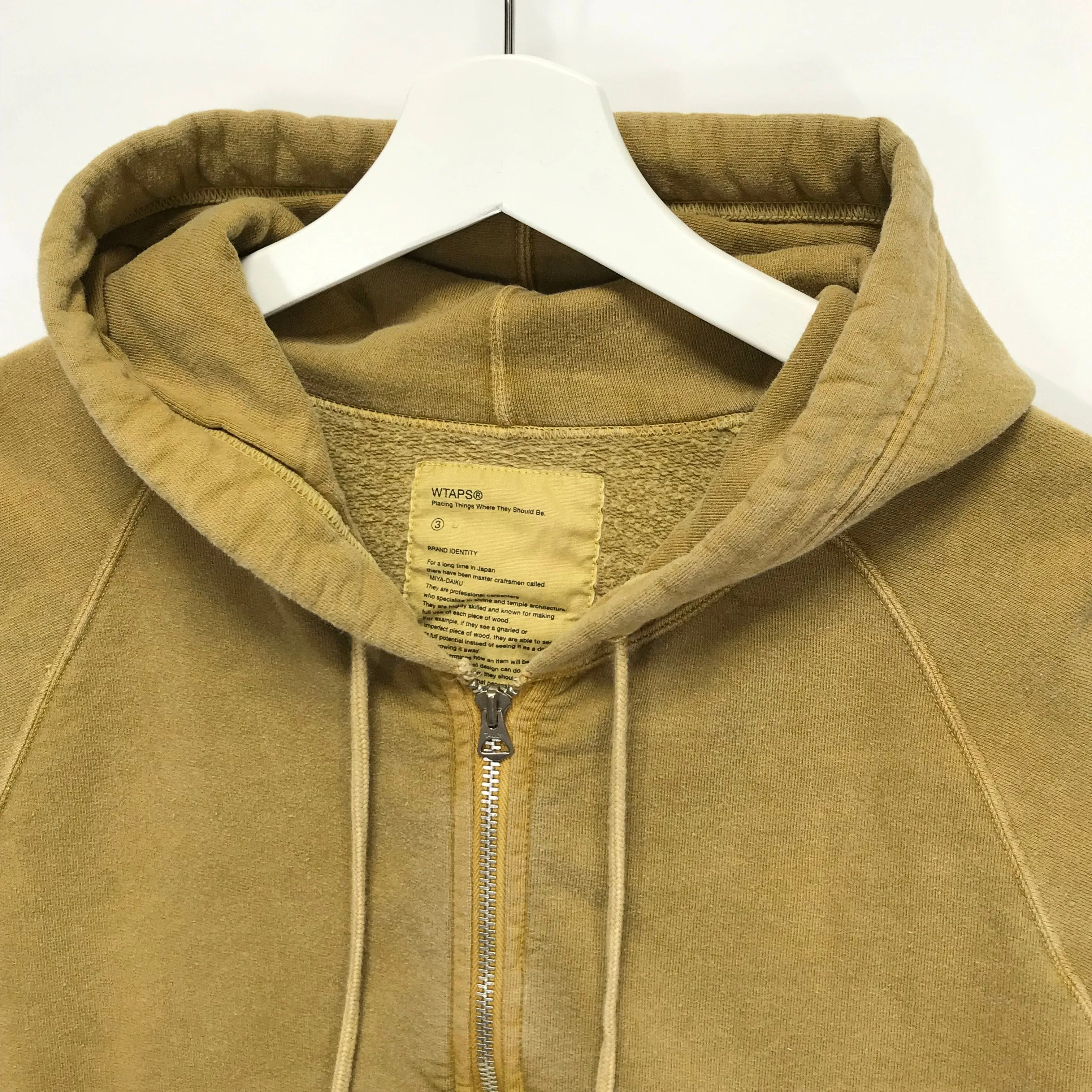[L] WTAPS HELLWEEK OVERDYE HOODIE MUSTARD