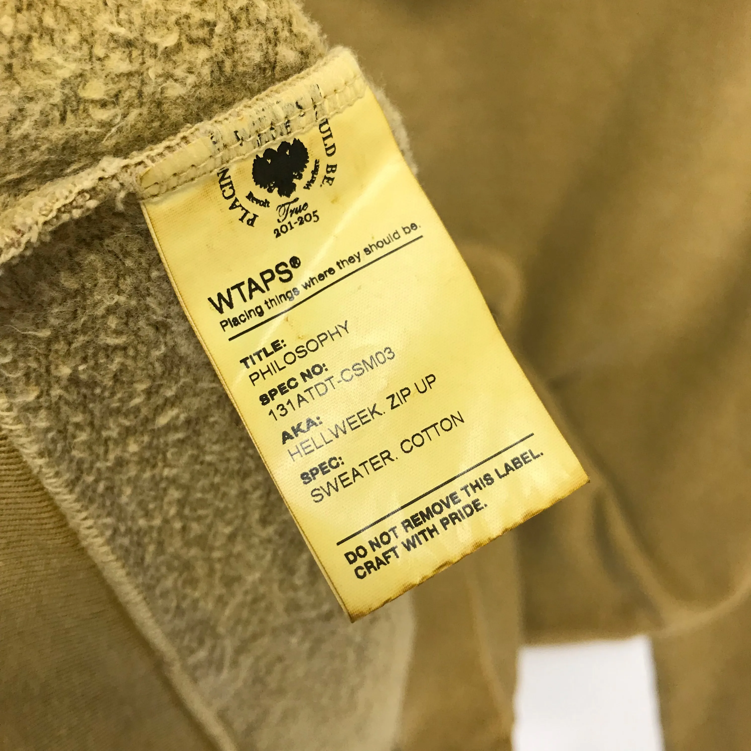 [L] WTAPS HELLWEEK OVERDYE HOODIE MUSTARD