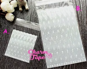 Lace Cello Bags // Poly Bags // Self Sealing bags // Wedding Favor Bags // Party Bags Set of 20 bags CB15
