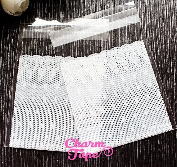 Lace Cello Bags // Poly Bags // Self Sealing bags // Wedding Favor Bags // Party Bags Set of 20 bags CB15