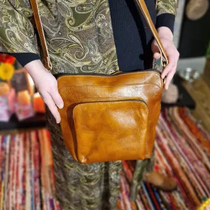 Ladies Tan Leather Handbag
