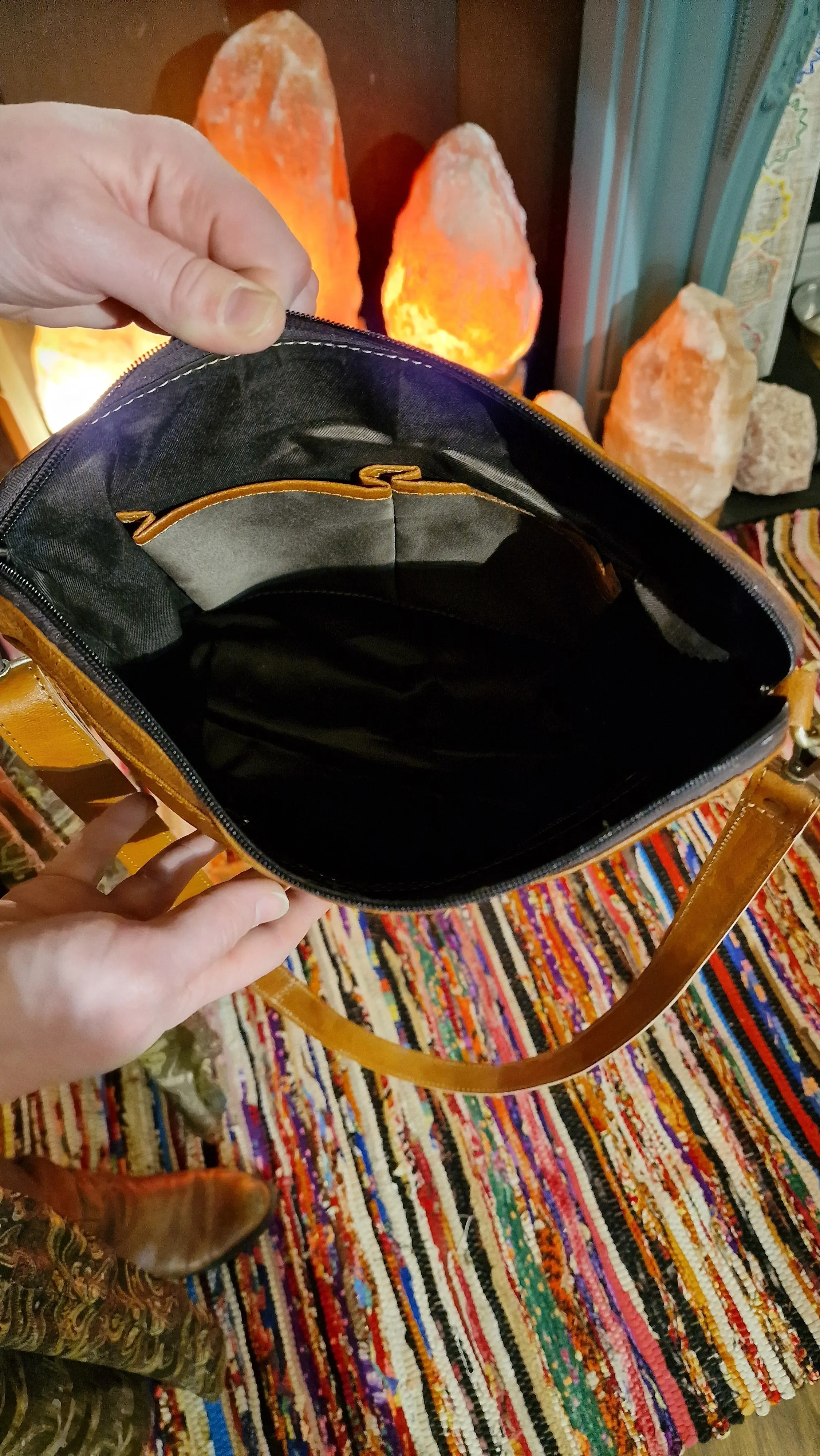 Ladies Tan Leather Handbag