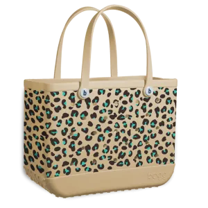 Large Bogg Bag - Leopard Turquoise