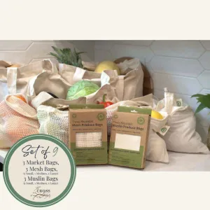 Large Grocery Haul Reusable Bag Set