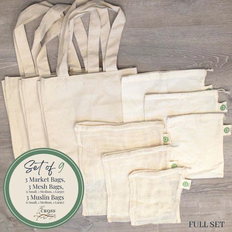 Large Grocery Haul Reusable Bag Set