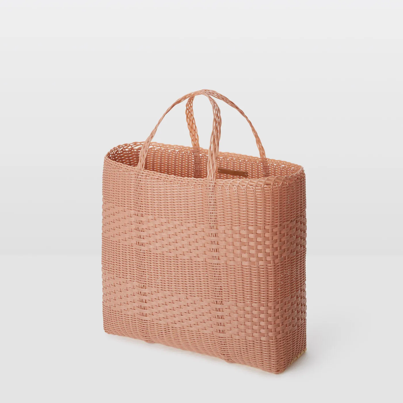 LARGE HANDWOVEN PLASTIC : ROSE