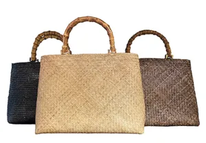 Large Rattan Bag (Bamboo Handle)