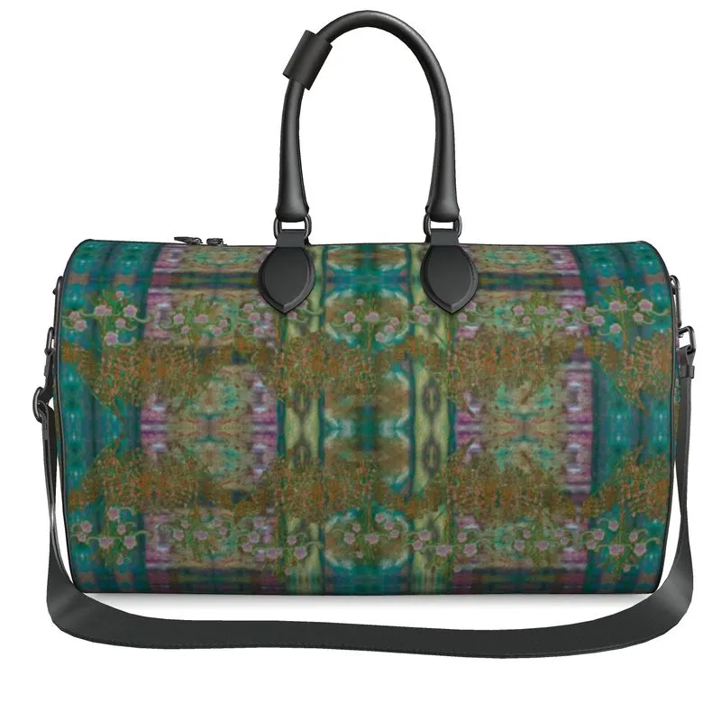 Leather Duffel Bag (WindSong Flower) RJSTH@Fabric #4 RJSTHS2021 RJS