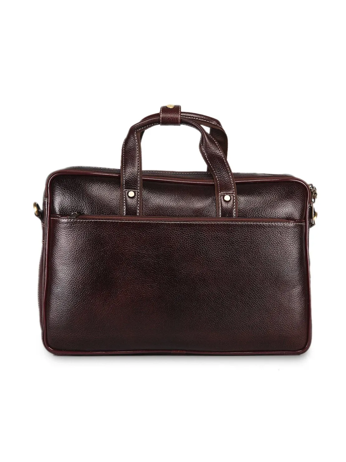 Leather men?s formal office laptop messenger bag