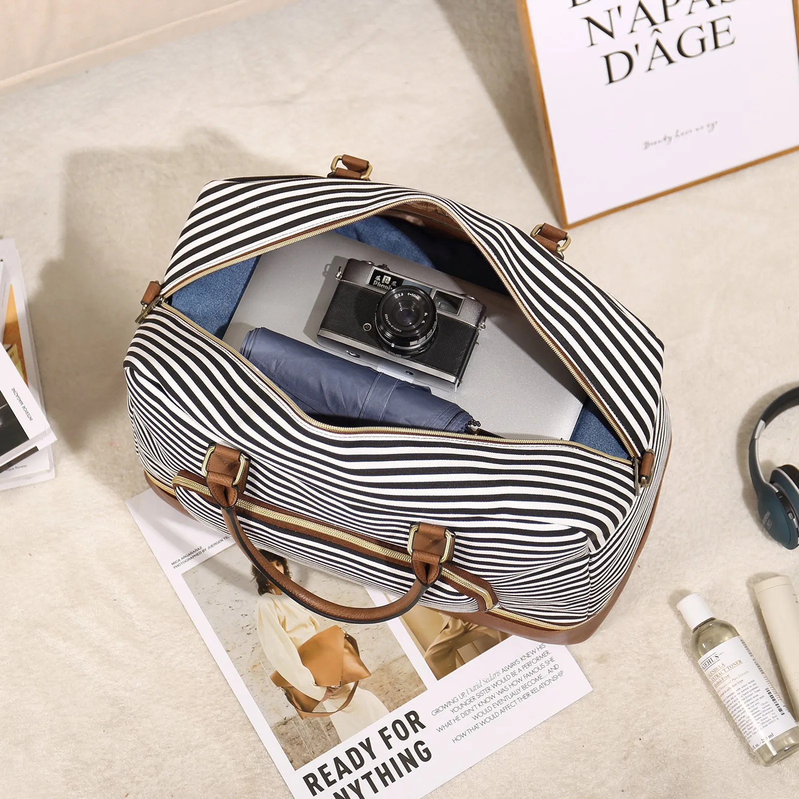 Leather Oversized Weekender Bags
